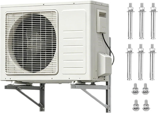  Support Mural Pliable Pour Climatiseur Mini Split - 2 Pièces Raccords Mural Pliables - Support De Climatiseur Extérieur | Pour Pompe à Chaleur Système Compresseur Extérieur
