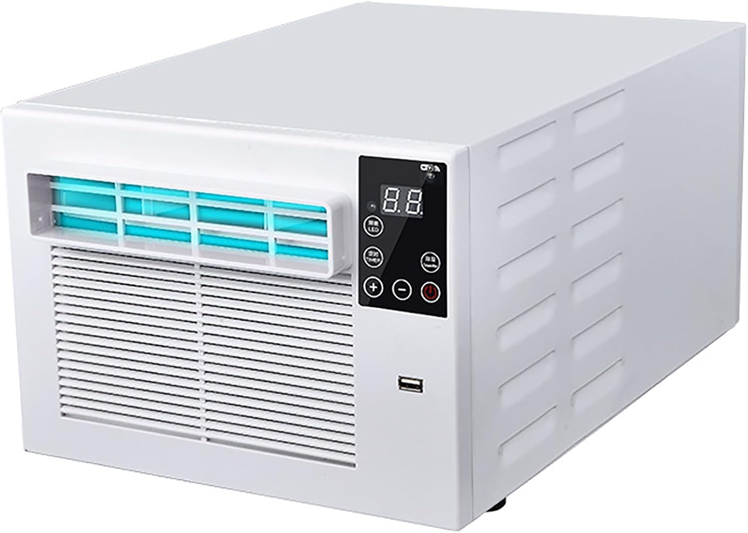  Unité Compacte De Climatisation Portable, Refroidissement Rapide Et Déshumidificateur Pour Chambre à Coucher, Dortoir, Location.1876 BTU A/C Silencieux Avec Télécommande, Aucune Installation Nécessair