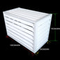 GENERIC Housse En Aluminium Pour Climatiseur Extérieur – Protection Contre Les Intempéries – Protection Contre Les Intempéries – Clôture AC Pour Unités Extérieures – Idéale Pour Une Utilisation Toute L'année