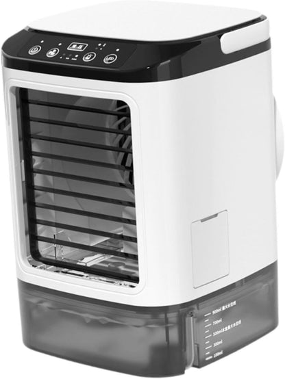  Climatiseur Portable, Ventilateur Climatisation à 3 Réglables, Petit Ventilateur Refroidissement Pour Chambre, Dortoir Ou Bureau, Sans Brume