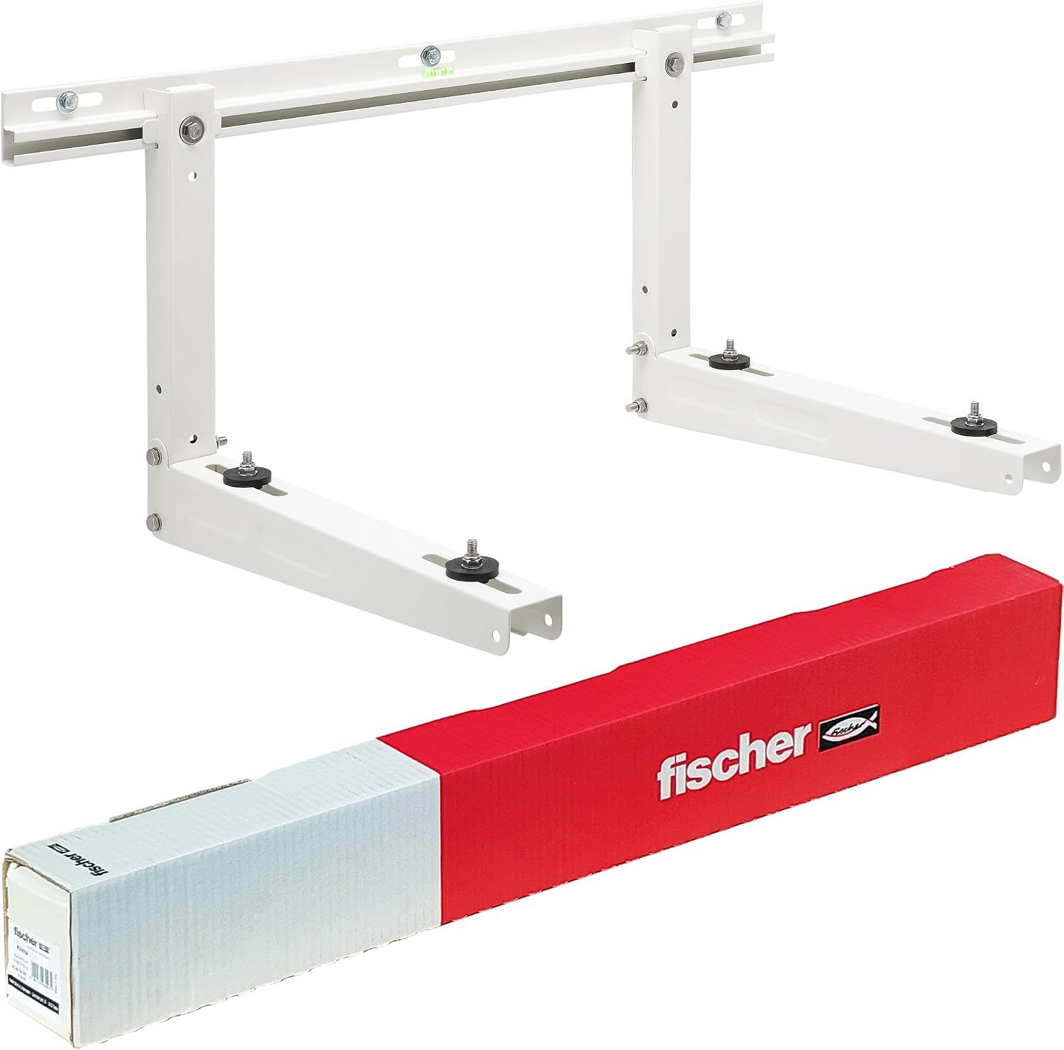  Fischer Supports Pour Climatisation, Unité Extérieure KLIMA STRONG, Longueur Du Bras 560 Mm, étagères En Acier Galvanisé Greffage Rapide, Comprend Système De Fixation Fischer SX Et Pieds Antivibrants