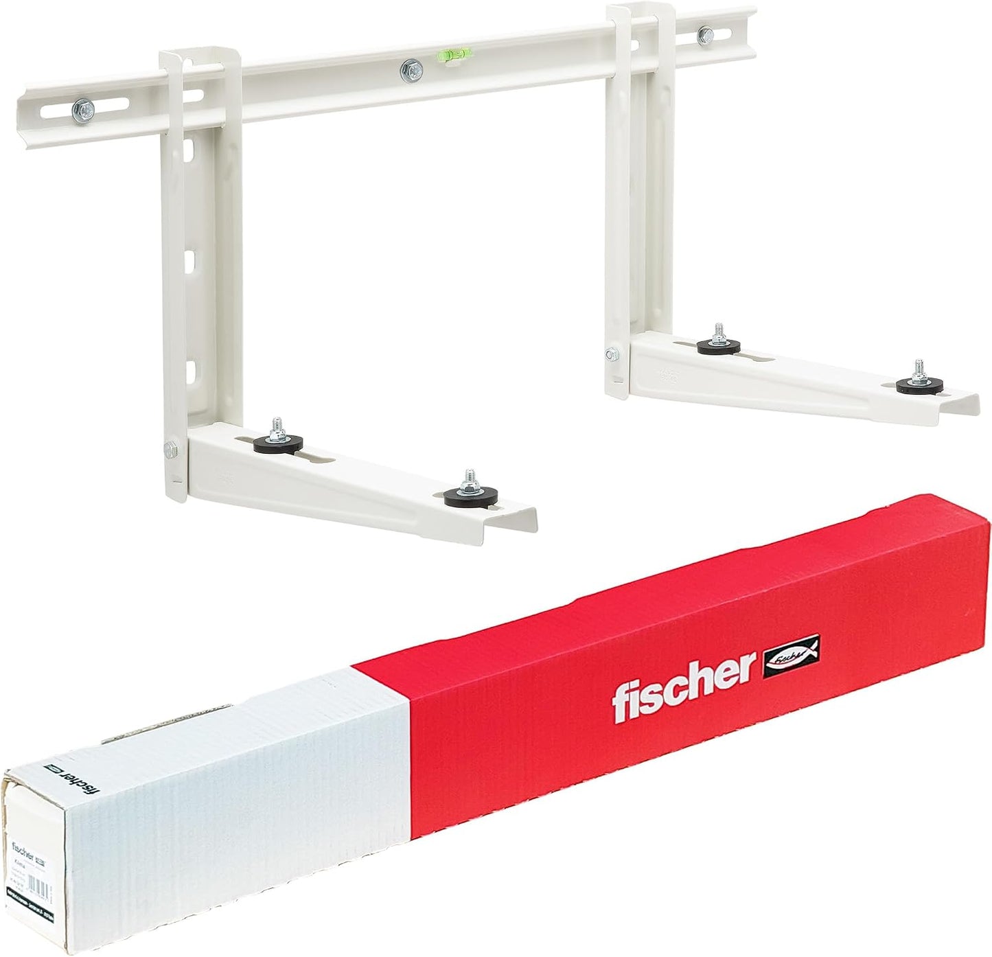  Fischer Supports Pour Climatisation, Unité Extérieure KLIMA STRONG, Longueur Du Bras 560 Mm, étagères En Acier Galvanisé Greffage Rapide, Comprend Système De Fixation Fischer SX Et Pieds Antivibrants