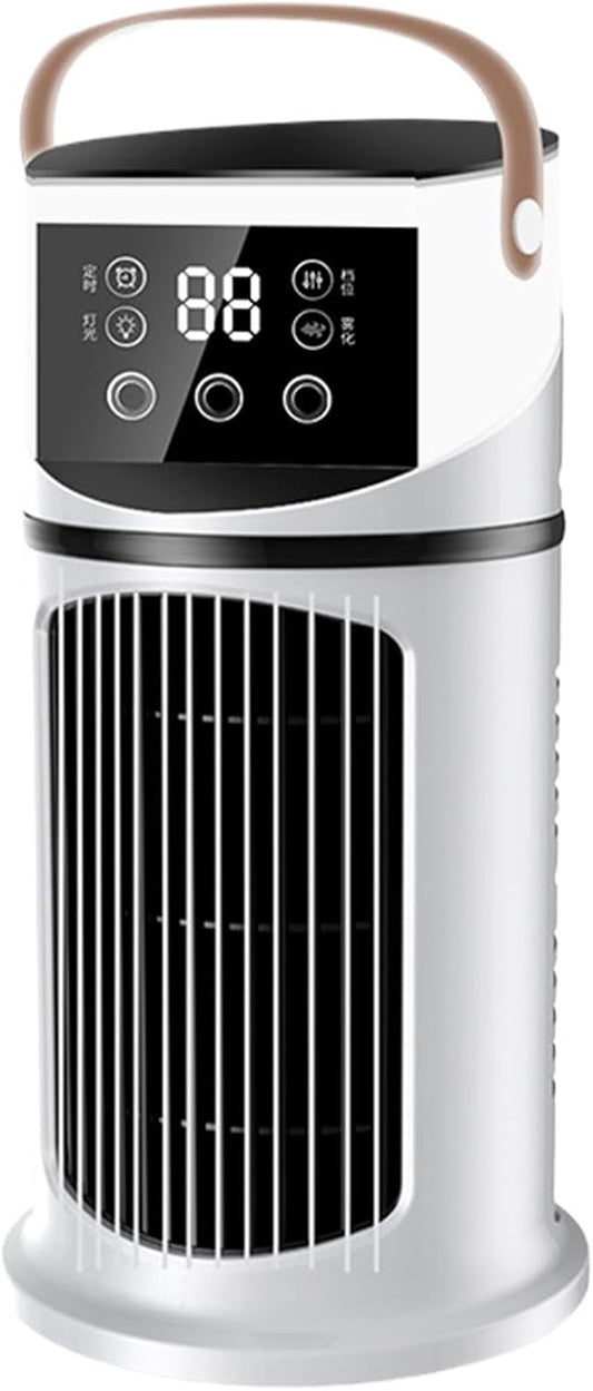  Ventilateur De Climatiseurs Portatifs | Rafraîchisseur D'Air Évaporatif,Ventilateur De Bureau Silencieux Rafraîchisseur D'Air Pour Pièce, Chambre, Bureau, Voiture Et Tente De Camping