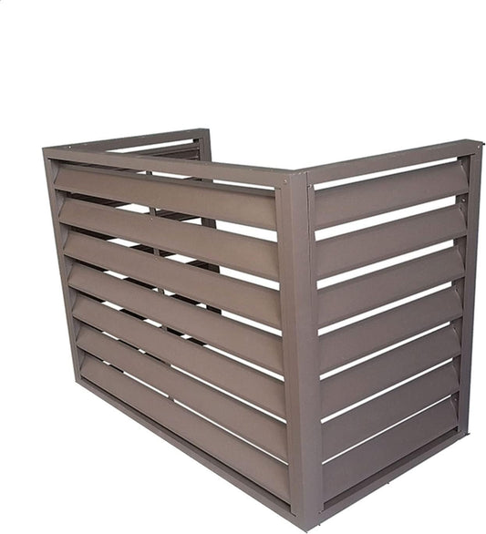 GENERIC Élégante Housse En Aluminium Résistant Aux Intempéries Pour Climatiseur – Protection Marron Pour Pompe à Chaleur Pour Unités Extérieures, Utilisation En Intérieur/extérieur, Solution Parfaite Pour