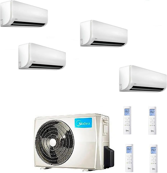  Climatiseur QuadRI 9+9+9+12 Midea EXTREME EXCLUSIVE WI FI READY R-32 U.E.M40B-36HFN8 FULL DC Inverter A++/A+