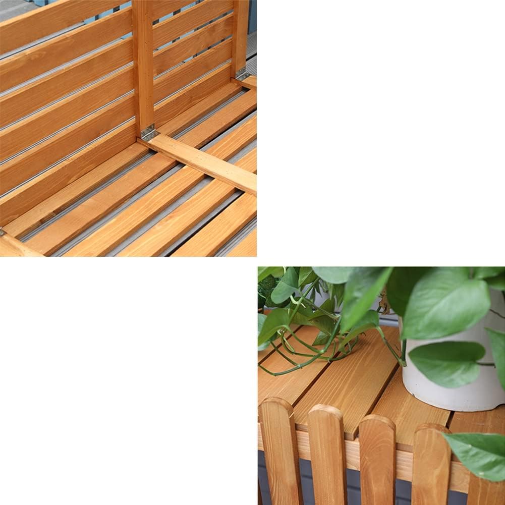 GENERIC Housse De Protection Pour Climatiseur Extérieur - Clôture En Bois Pour Climatiseurs Séparés - 120 X 60 X 109 Cm - Protection élégante Pour Jardin - Résistant Aux Intempéries - Cachette Les Unités