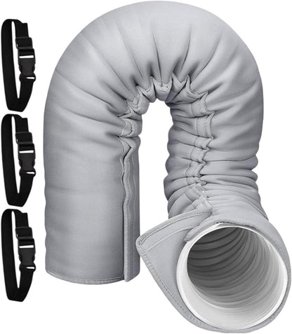  Housse Pour Tuyau De Climatiseur Portable,3 Sangles Réglables | Gaine Isolante Tuyau Mobile- Installation Simple Et Rapide,Compatible Avec Les D'évacuation D'un Diamètre De 5 Et 5,9 Pouces