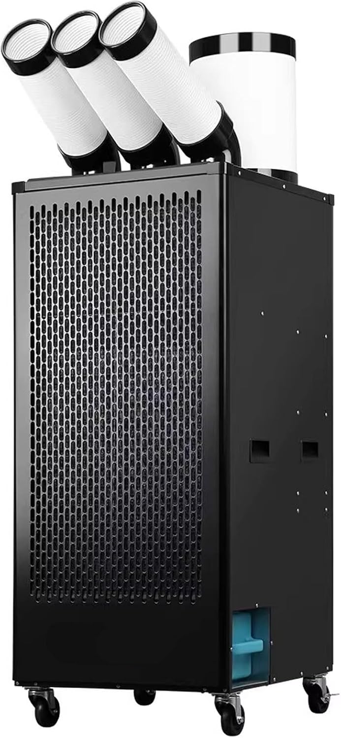 GENERIC Rafraîchisseur D'air Par Évaporation À Usage Commercial 220 V Climatiseur Mobile 5 L/7 L/13 L Grand Réservoir D'eau Conduit D'air Orientable Et Extensible(43 * 49.3 * 94.4cm)