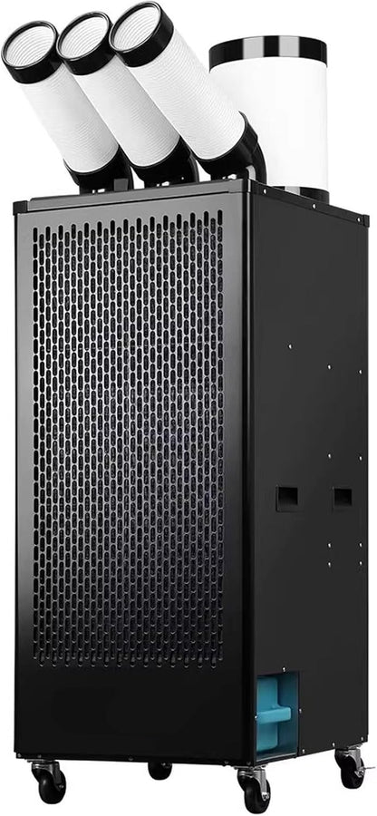 GENERIC Rafraîchisseur D'air Par Évaporation À Usage Commercial 220 V Climatiseur Mobile 5 L/7 L/13 L Grand Réservoir D'eau Conduit D'air Orientable Et Extensible(43 * 49.3 * 94.4cm)