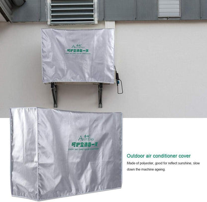  Housse Climatiseur Exterieur Plus épaisse Couverture Imperméable De Climatiseur De Couverture En Polyester Pour Unités Extérieures(3p (92 * 35 * 69))