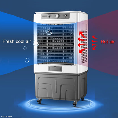  Climatiseur Mobile Sans Évacuation, Portable 3-en-1 Refroidisseur Par Évaporation Humidificateur Ventilateur, 3 Vitesses De Réglables, Pour Bureau À Domicile De Climatiseur Personnel (Size : Remote C