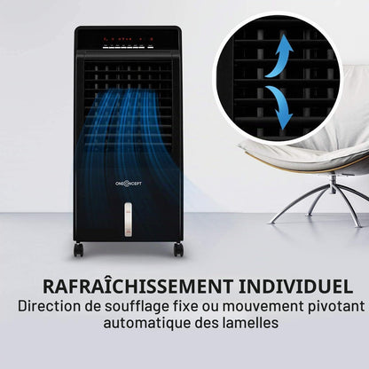  OneConcept CTR-1 Climatiseur, Rafraîchisseur D’air Et Ventilateur Pechschwarz