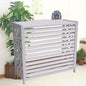 GENERIC Housse Imperméable En Bois Massif Pour Climatiseur Et Clôture - Protection Contre La Poussière Pour L'extérieur Avec Porte-fleurs - Taille M (96 X 40 X 89 Cm) Pour Une Meilleure Efficacité De La
