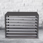 GENERIC Housse De Protection Pour Climatiseur Extérieur En Aluminium Pour Pompe à Chaleur Pour Cacher Les Unités De Climatisation Extérieures, Résistante Aux Intempéries, élégante Et Fonctionnelle