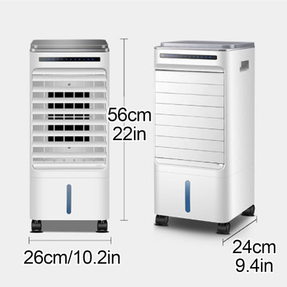  Climatiseur Mobile Silencieux Rafraîchisseur D'Air Mobile Double Réservoir, Télécommande, Écran Tactile, Minuterie 0-7h