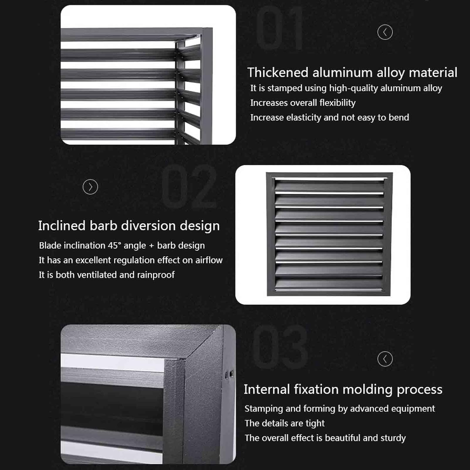  Housse De Climatiseur Extérieur, Abri De Pompe à Chaleur En Aluminium Résistant Aux Intempéries, Décoratif, Housse De Climatisation Réduisant Le Bruit, Protection Extérieure Pour Unités CVC