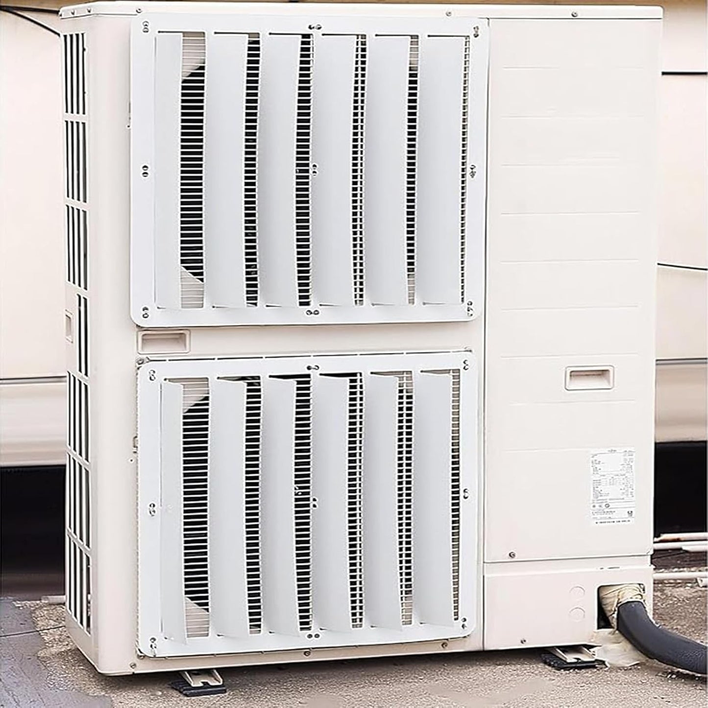  Unité De Climatisation Extérieure 65 X 65 Cm Barrière Coupe-vent Pour Protection Du Compresseur, écran De Clôture Pour Climatiseur, Condensateur