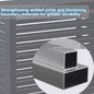 GENERIC Housse De Protection En Aluminium Pour Climatiseur Extérieur – Élégant écran De Clôture Autonome à Persiennes, Séparateur De Climatisation Résistant Aux Intempéries, Assemblage Facile Pour Décoration