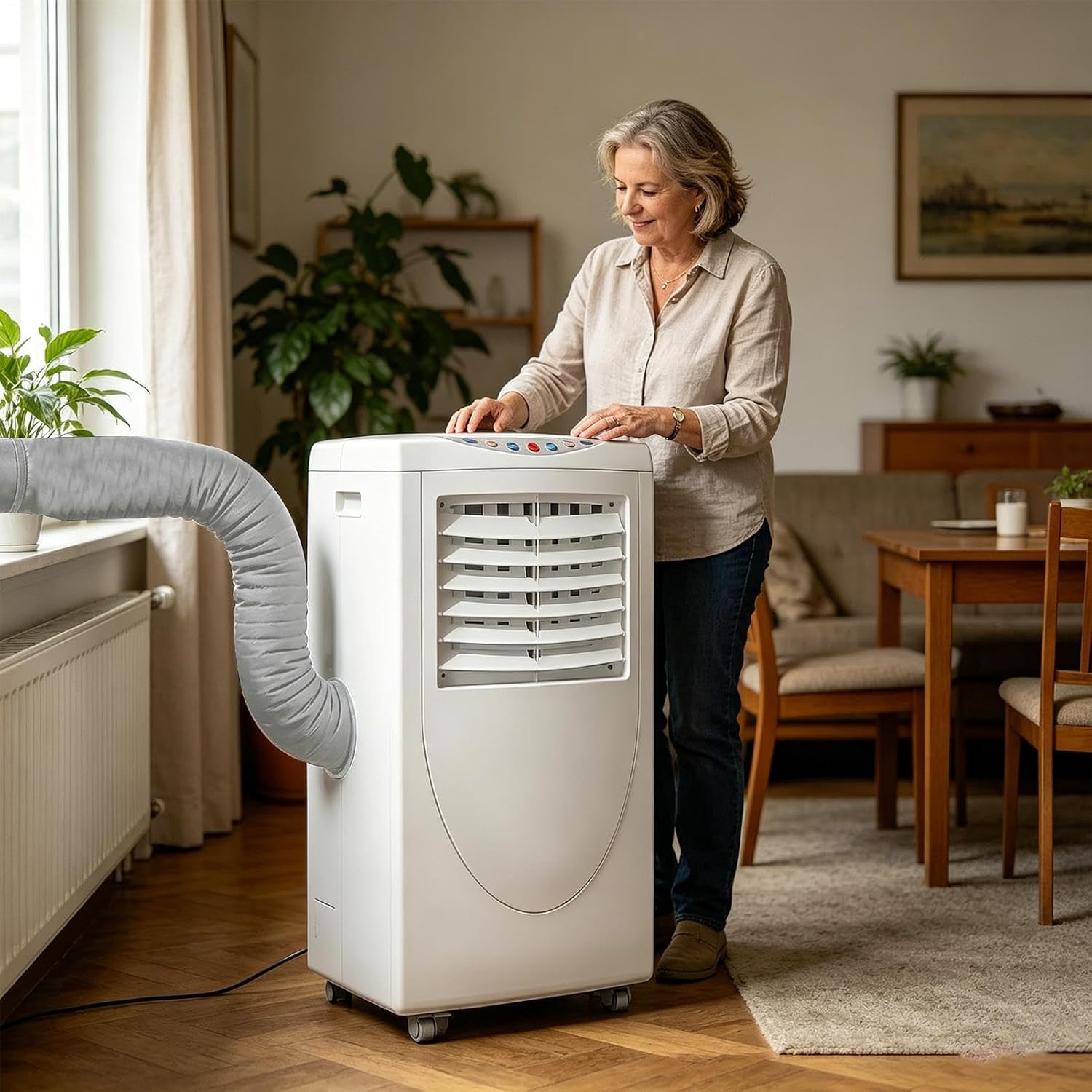  Housse Pour Tuyau De Climatiseur Portable,3 Sangles Réglables | Gaine Isolante Tuyau Mobile- Installation Simple Et Rapide,Compatible Avec Les D'évacuation D'un Diamètre De 5 Et 5,9 Pouces