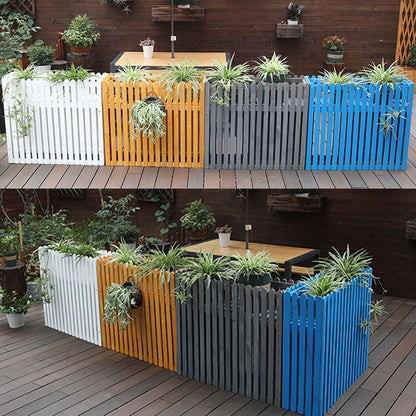 GENERIC Clôture En Bois Massif Pour Climatiseur – Housse Anti-corrosion Et Support Pour Plantes Pour Climatiseurs 100 X 30 X 80 Cm – Cachez Et Protégez élégamment Votre Système De Climatisation