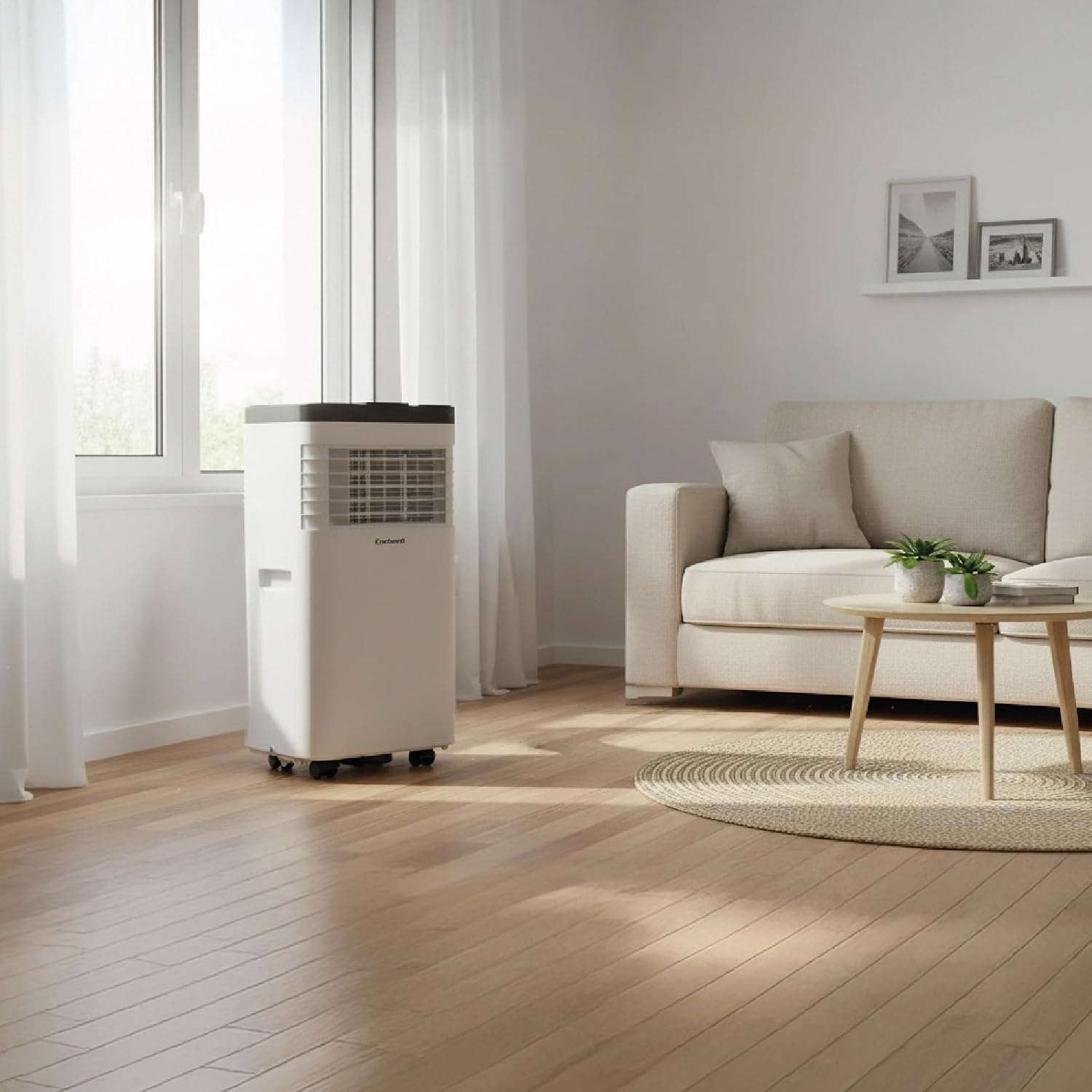  Corberó CPC07 Climatiseur 3 En 1 Avec Télécommande, 2000 W, 10-16 M², 16-31 °C, Refroidissement, Chauffage, Déshumidification, 2 Vitesses, Minuterie 24 Heures