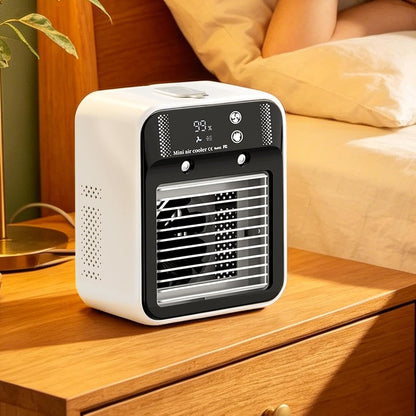  Climatiseurs Portables Pour Pièces, Ventilateurs Silencieux Rafraîchissants, Ventilateur Climatiseur Portable 2 Vitesses, Maison, Chambre, Bureau, Garage, Bureau, Cuisine, Dortoir