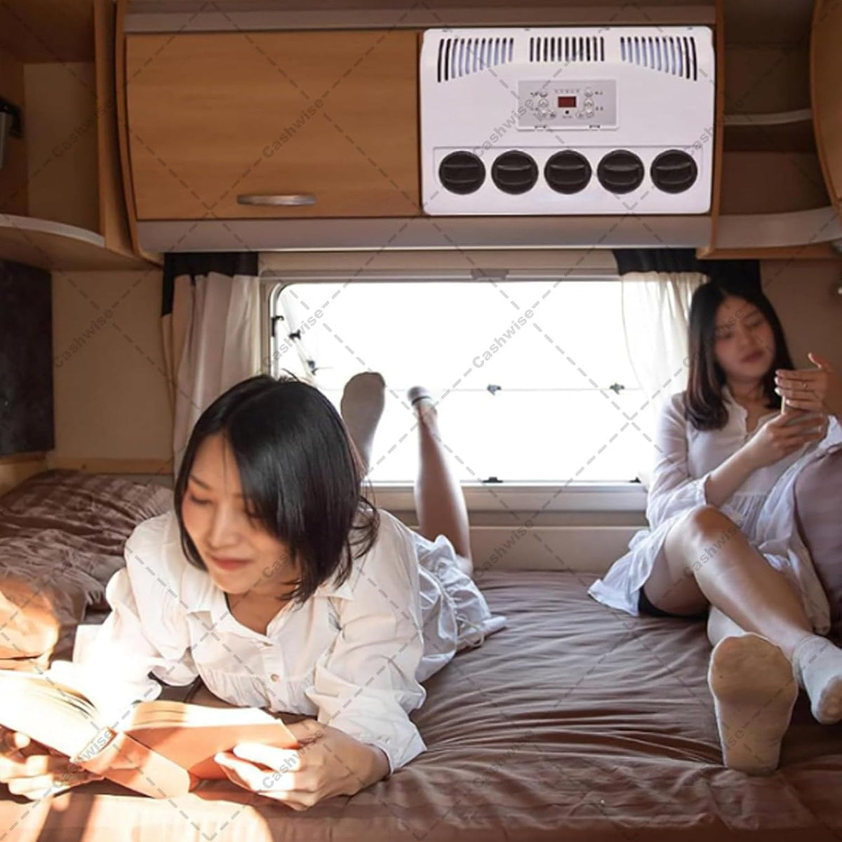 GENERIC Climatiseur De Véhicule Récréatif De Type Fendu 11000BTU Unité De Climatisation électrique Pour Camion, Cabine Et Camping-car, Refroidissement Rapide, Fonctionnement Silencieux
