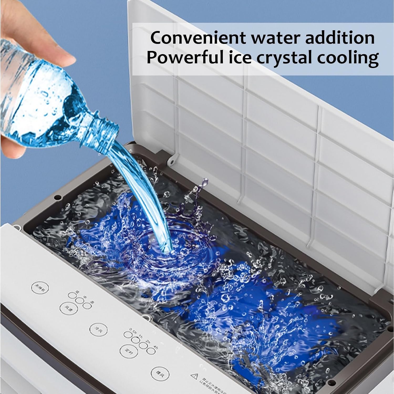  Climatiseur Portable à évaporation Avec Réservoir D'eau De 40 L/10,5 Gal, Télécommande, Minuterie De 7,5 H, 3 Vitesses, Pour Chambre, Terrasse Et Garage.