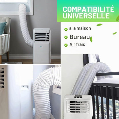  Tuyau De Climatisation Portable 2m Ø150mm Tuyau Climatiseur Mobile Pour Salle De Bain Cuisine Climatisation Sèche-linge Déshumidificateurs