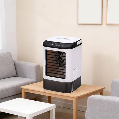  Climatiseur Portable, Mini Ventilateur D'humidification Avec 3 Vitesses Et 2 Modes De Brume Pour Bureau, Table De Nuit, Maison, Bureau, Voiture, Voyage En Plein Air