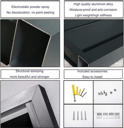 GENERIC Housse De Protection En Aluminium Pour Climatiseur, Climatiseur, Pompe à Chaleur, Unité Extérieure, Poubelle De Jardin, Protection Renforcée Contre Les Intempéries