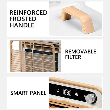  Climatiseur Portable 5000 BTU, Unité De Refroidissement Silencieuse De Type Split Avec Wi-Fi Et Télécommande, Pas Besoin Pour Une Personne Dédiée De Venir Et D'installer, Peut Librement Changer De Pos