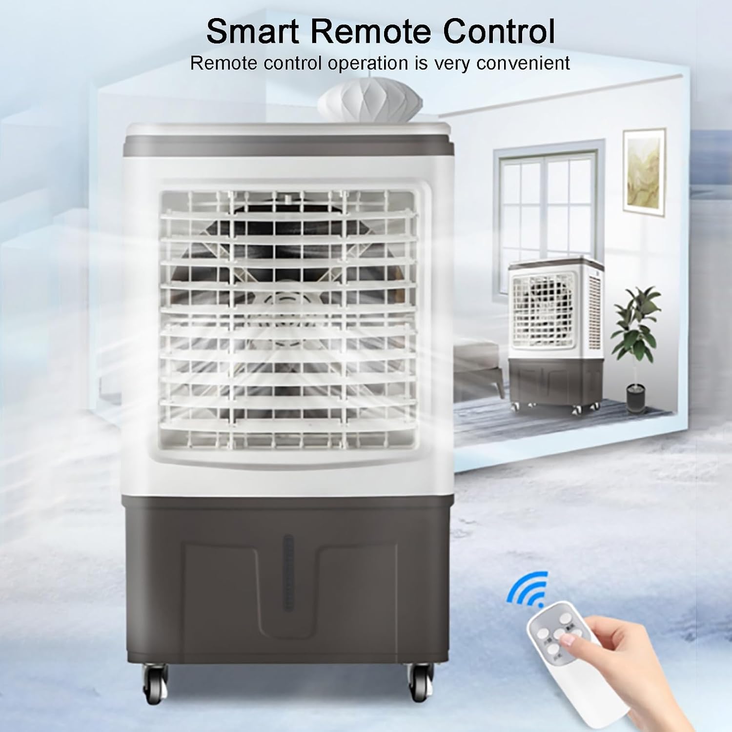GENERIC Refroidisseur D'air Portable Avec 3 Modes Et Vitesses, Refroidissement Par évaporation, Léger Et Silencieux Pour La Maison, Bureau, Utilisation En Plein Air