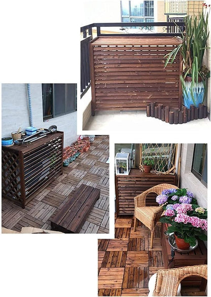  Housse De Protection Antivol Pour Climatiseur, Toutes Saisons, Protection De Confidentialité Pour Clôture Extérieure, Support Pour Plantes Pour Balcon De Jardin, étanche à L'eau Et à La Poussière