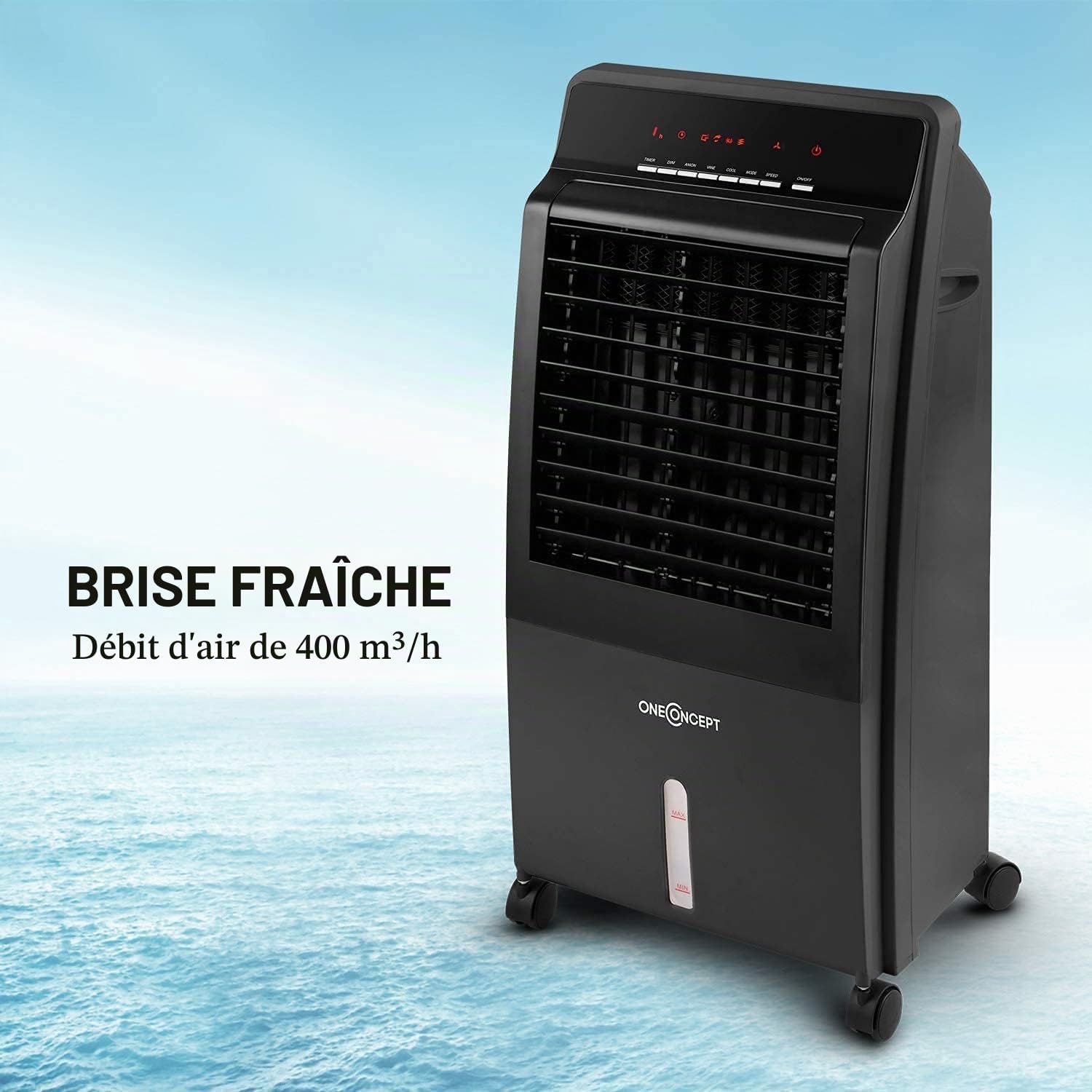  OneConcept CTR-1 Climatiseur, Rafraîchisseur D’air Et Ventilateur Pechschwarz