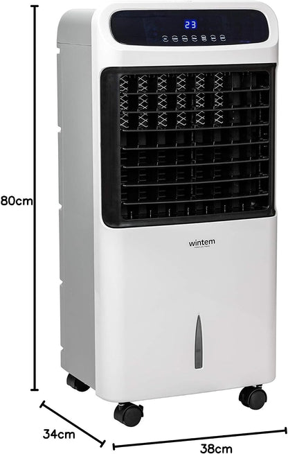  TRIOCLIMA+ Refroidisseur D'air Chaud D'air Froid Et Déshumidificateur Portable 2000 W Avec Télécommande Et Minuterie Avec Affichage Numérique 10 Litres