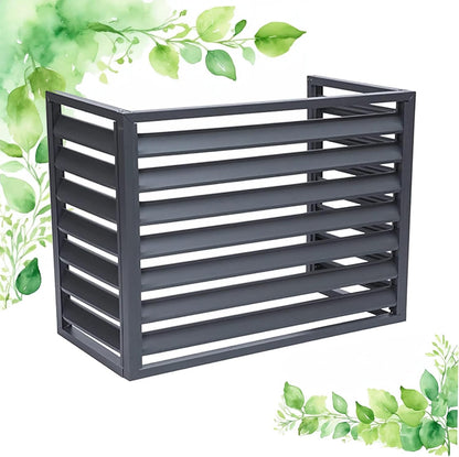  Cache Climatisation Cache Clim Caisson Anti Bruit Pompe à Chaleur Protection Moteur Climatisation Cache Climatiseur Exterieur Aluminium L100*W50*H70(1.5P)