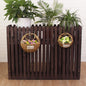 GENERIC Clôture En Bois Massif Pour Climatiseur – Housse Pour Unité Extérieure Et Support De Plantes Anti-corrosion 100 X 30 X 80 Cm Parfait Pour Cacher Les Unités De Climatisation Et Améliorer La Décoration
