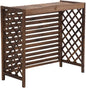 GENERIC Housse De Clôture Extérieure – Housse De Protection En Bois Massif Pour Climatiseur – Séparateur D'espace Pour Poubelle, Unité De Climatisation Cachée, Support De Pot De Fleurs, Grilles De Protection
