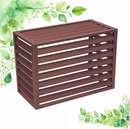  Cache Climatisation Cache Clim Caisson Anti Bruit Pompe à Chaleur Protection Moteur Climatisation Cache Climatiseur Exterieur Aluminium L100*W50*H70(1.5P)