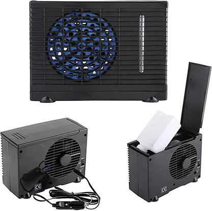  Ventilateur AC Portable Pour Véhicule - Ventilateur Climatiseur Pour Véhicule | Rafraîchisseur D'Air Évaporatif 12V Pour Camion Camping-Car Voyage Sous-Sol Chambre Garage