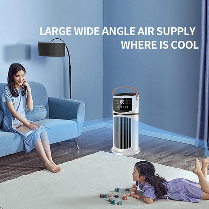 GENERIC Ventilateur Climatiseur Portable - 4 En 1 Avec Déshumidificateur, Ventilateur Et Mode Nuit - Silencieux, 24 Heures, Télécommande, Pack De Fenêtre - Classe énergétique A Pour Chambre à Coucher, Bureau