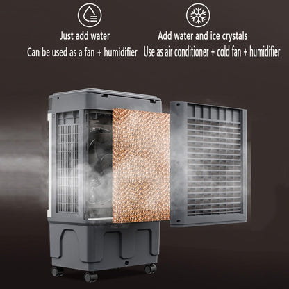 GENERIC Refroidisseur évaporatif Portable Avec Grand Réservoir, Oscillation De 120°, Fonctionnement Silencieux à Partir De 30dB, économie D'énergie Pour La Terrasse Et Le Bureau, Aucun Tuyau Nécessaire