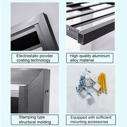  Écran De Clôture En Aluminium Robuste Pour Climatiseur – Protection De Confidentialité Pour Climatiseur Extérieur Pour Systèmes Split Et équipements De Piscine. Protectio
