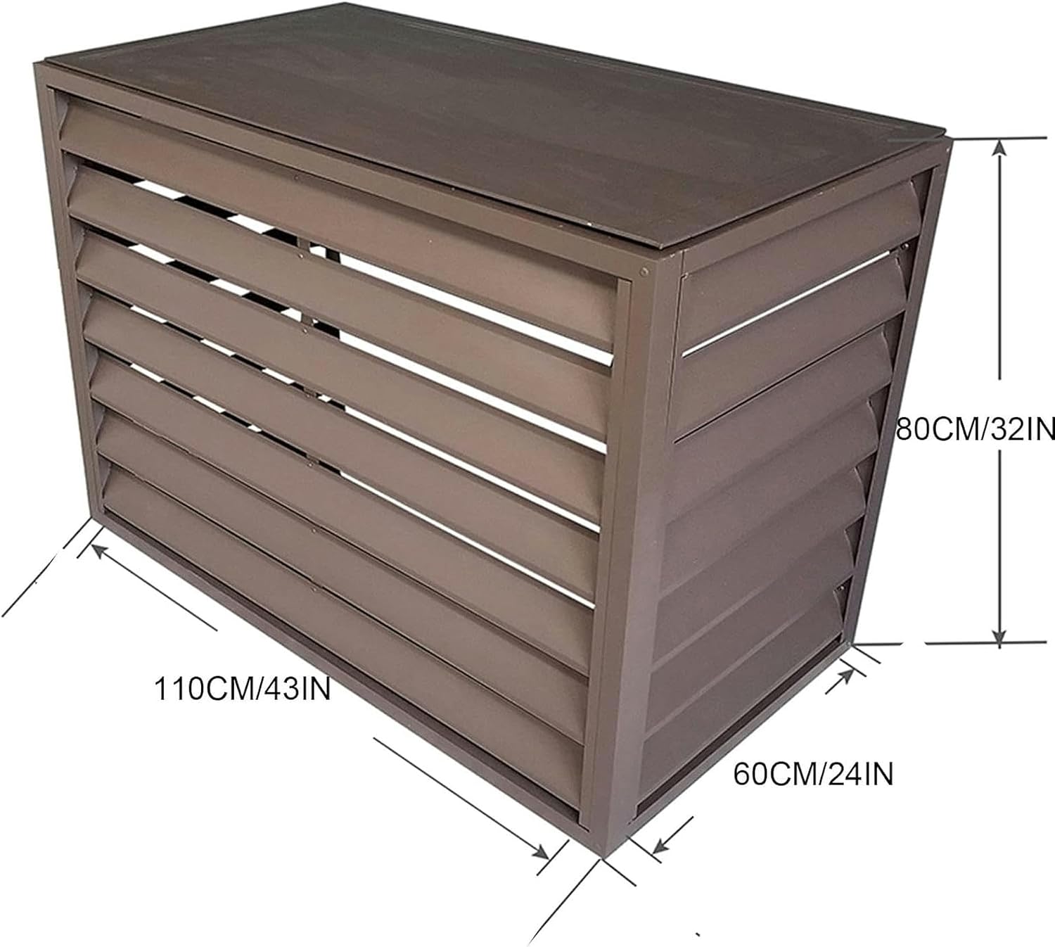  Mini Housse En Aluminium Pour Climatisation | Protection Pour Climatiseur Extérieur Et Pompe à Chaleur | Housse Résistante Aux Intempéries Pour Unités Extérieures | Ajustement Universel Pour Toutes