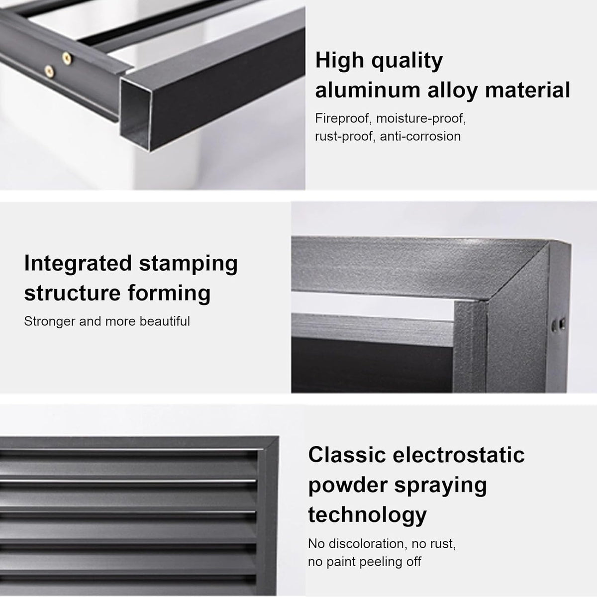 GENERIC Housse En Aluminium Pour Climatiseurs Mini Unités Séparées, Résistante Aux Intempéries Et Au Vol, Protection Extérieure Durable Pour Pompes à Chaleur Et Unités De Climatisation, Bouclier En Aluminium