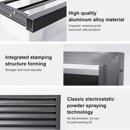 GENERIC Housse En Aluminium Pour Climatiseurs Mini Unités Séparées, Résistante Aux Intempéries Et Au Vol, Protection Extérieure Durable Pour Pompes à Chaleur Et Unités De Climatisation, Bouclier En Aluminium