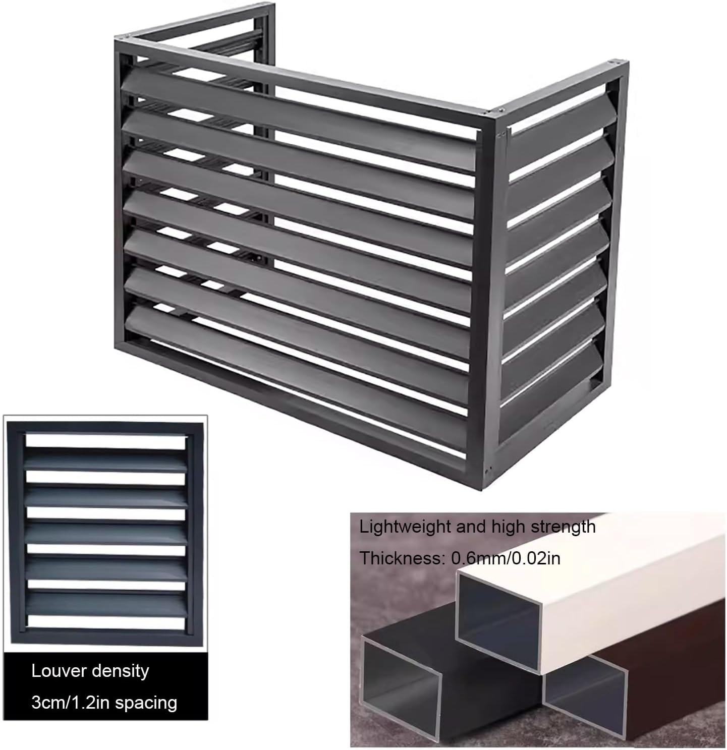  Couverture Etanche Climatiseur，Housse De Protection Extérieure En Alliage D'aluminium Pour Climatiseur, Poubelle, Équipement De Piscine(Brown,100 * 50 * 70cm)