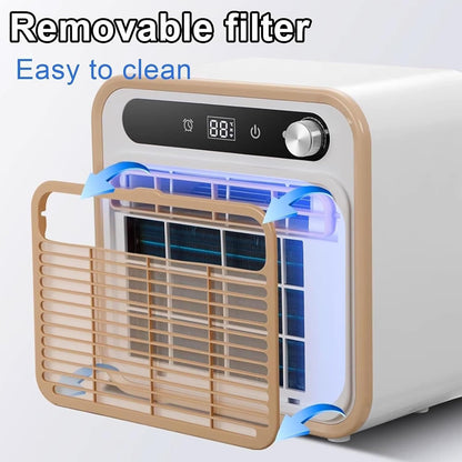  Mini Climatiseur Portable, Système De Refroidissement Split, Puissance Silencieuse De 5000 BTU, Unité Sans Kit De Fenêtre Requis, Commandes Tactiles(With 2-meter Connecting Pipe)