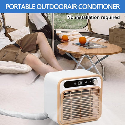  Climatiseur Portable 5000 BTU, Unité De Refroidissement Silencieuse De Type Split Avec Wi-Fi Et Télécommande, Pas Besoin Pour Une Personne Dédiée De Venir Et D'installer, Peut Librement Changer De Pos